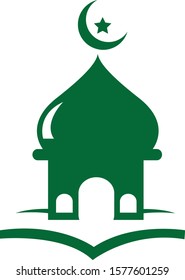 A vector nise mosque for Islamic on light  background