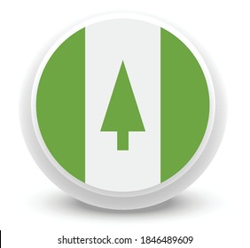 Vector - niue Flag Button Icon