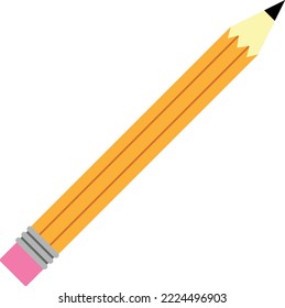 Vector of a No 2 pencil. Arts and crafts.