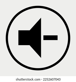 Vector no audio button icon vector illustration