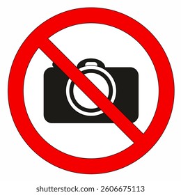 Vector No Camera Sign Symbol