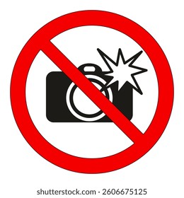 Vector No Camera Sign Symbol