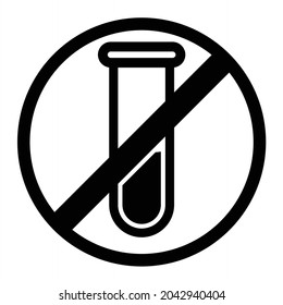  Vector No Chemical Glyph Icon Design
