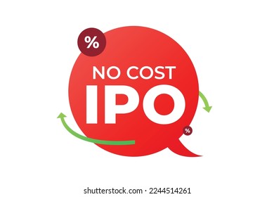 Vector no cost ipo payment design vector