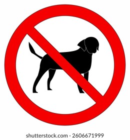 Vector No Dog Entry Sign