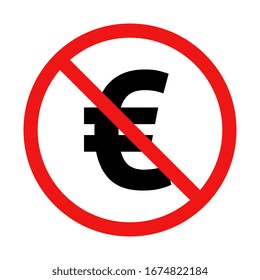 Vector No Euro Sign Illustration