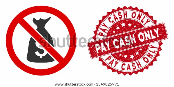 Vector No Funds Icon Rubber Round Stock Vector (Royalty Free ...