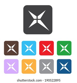 Vector no icons set. Colorful cancel, reject buttons.
