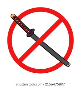 Vektor-No-Katana-Schwert-Zeichen