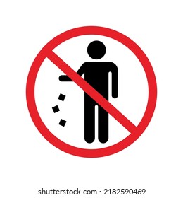 Vector No Littering Sign Icon