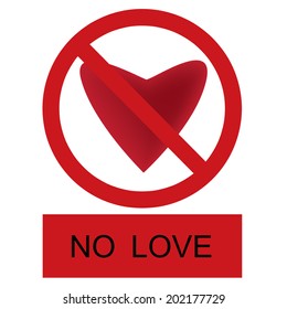 Vector No love label