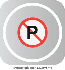 Vector No Parking Icon