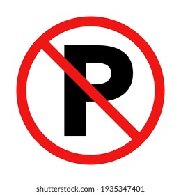 Vector No Parking Illustration Sign
