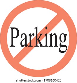 Vector de señal de no estacionamiento