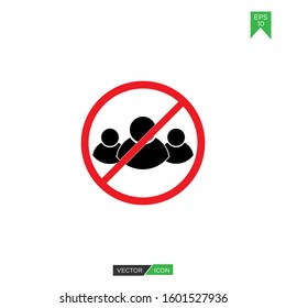 Vector No people user sign icon for your web site design and mobile app