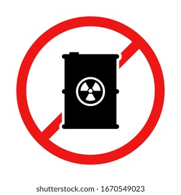 Ilustración de signo de no radiación del vector