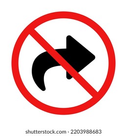 Vector No Sharing Sign On White Background