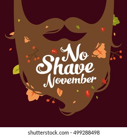 vector no shave november illustration