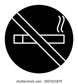 Vektordesign ohne Rauch-Symbol-Design
