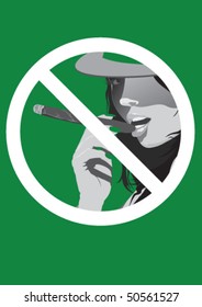 Vector no smoking image