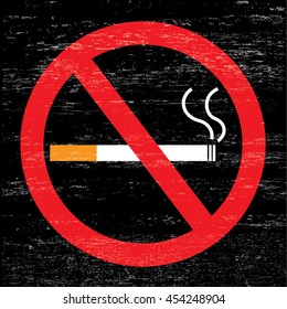 vector of no smoking sign