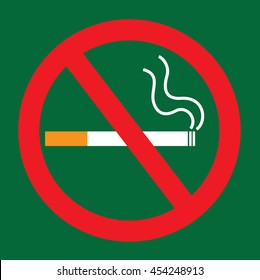 vector of no smoking sign