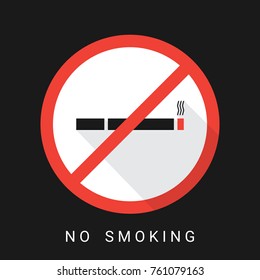 Vector no smoking sign
