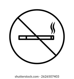 Vector of no smoking sign. no smoking icon. no smoking logo