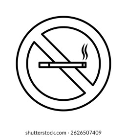 Vector of no smoking sign. no smoking icon. no smoking logo