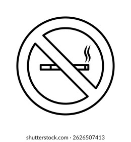 Vector of no smoking sign. no smoking icon. no smoking logo