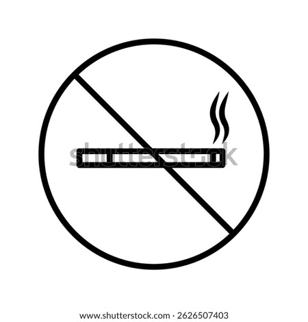 Vector of no smoking sign. no smoking icon. no smoking logo