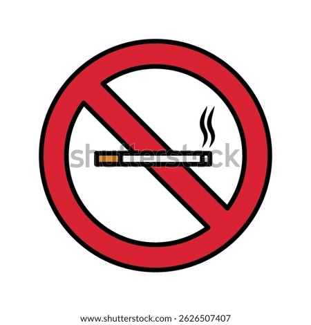 Vector of no smoking sign. no smoking icon. no smoking logo