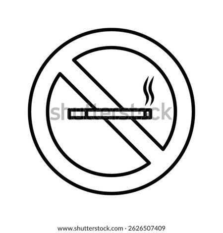 Vector of no smoking sign. no smoking icon. no smoking logo