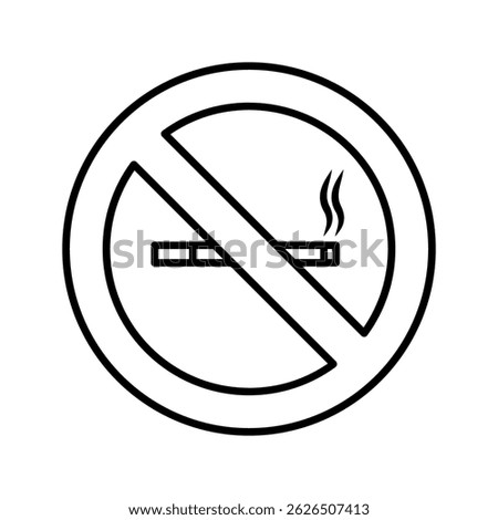 Vector of no smoking sign. no smoking icon. no smoking logo