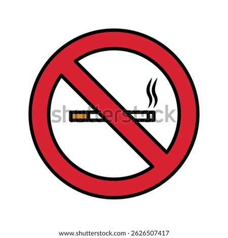 Vector of no smoking sign. no smoking icon. no smoking logo