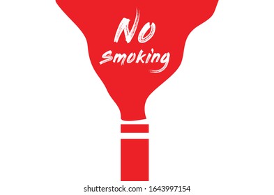Vector No Smoking sign, mark