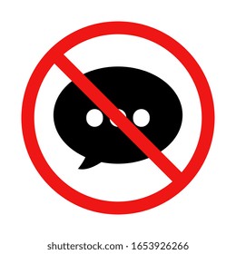 Vector sin signos de conversación o conversación