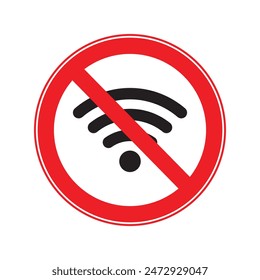 Vector No Wifi Sign Design Illustration