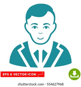 Vector Noble EPS vector icon. Illustration style is flat iconic soft blue symbol on a transparent background.