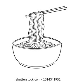 vector of noodle