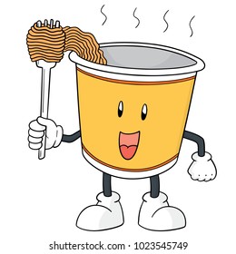 vector of noodle cartoon