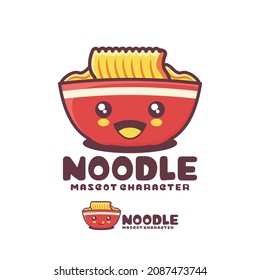 vector noodle cartoon mascot, suitable for, logos, prints, stickers, etc