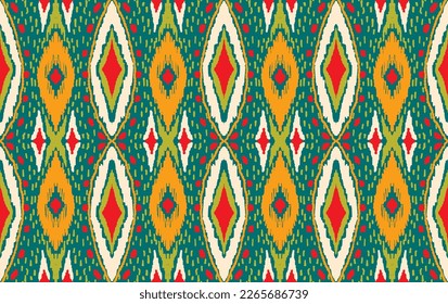 Vector nordic ornament. winter scandinavian seamless pattern, border design for fashion fabric, knit, textile, cross embroidery. Norwegian background with red and blue colors