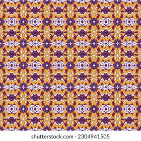 Vector nordic ornament. winter scandinavian seamless pattern, border design for fashion fabric, knit, textile, cross embroidery. Norwegian background with red and blue colors