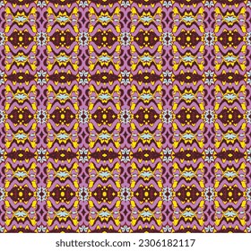 Vector nordic ornament. winter scandinavian seamless pattern, border design for fashion fabric, knit, textile, cross embroidery. Norwegian background with red and blue colors
