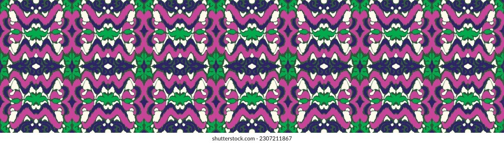 Vector nordic ornament. winter scandinavian seamless pattern, border design for fashion fabric, knit, textile, cross embroidery. Norwegian background with red and blue colors