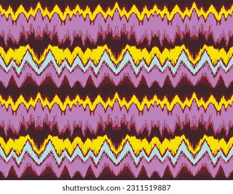 Vector nordic ornament. winter scandinavian seamless pattern, border design for fashion fabric, knit, textile, cross embroidery. Norwegian background with red and blue colors