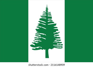 Vector of Norfolks Island Australian flag.