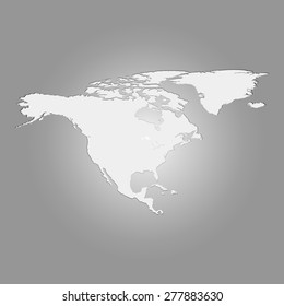 Vector north america map