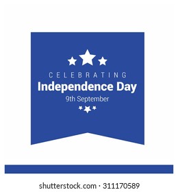 Vector North korea Independence Day 9 September Celebration Card. Illustration